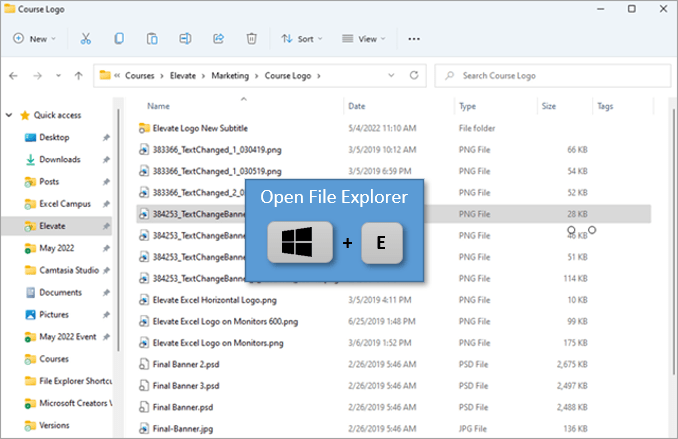 Mở File Explorer