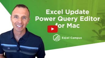 Power Query Editor for Mac Video Tutorial