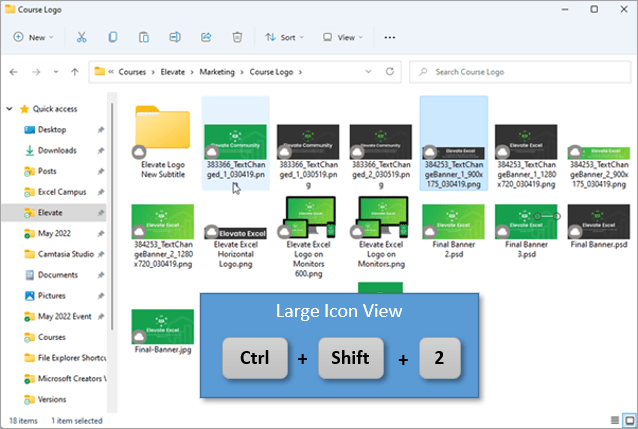 Large Icon View for File Explorer