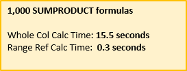 SUMPRODUCT test