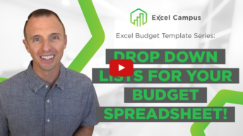 Drop Down Lists for Your Budget Spreadsheet