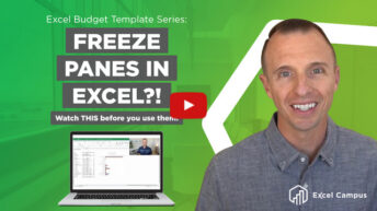 Budget Makeover – Ep. 4 – Using Freeze Panes in Excel