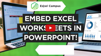 Embed Excel Workbooks in PowerPoint