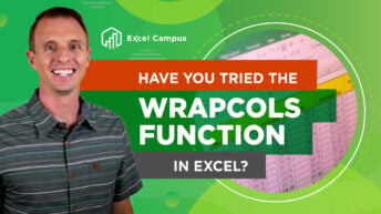 WRAPCOLS IN EXCEL
