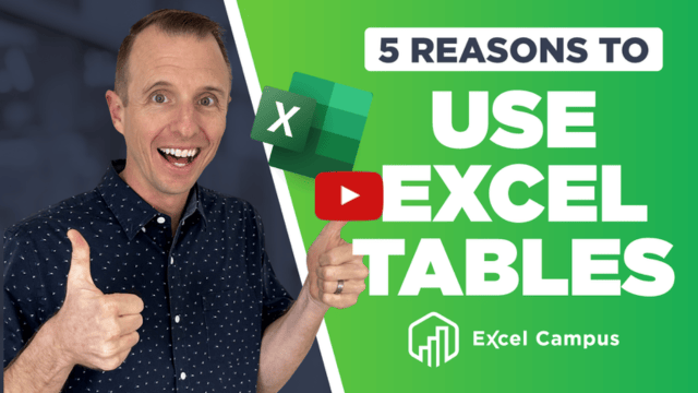 Excel Tables Tutorial Video - Beginners Guide for Windows & Mac - Excel ...