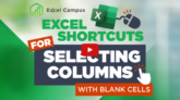 Select Entire Columns with Blank Cells in Excel