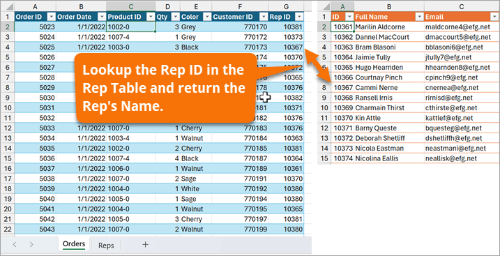 Perform a VLOOKUP in Power Query with Merge