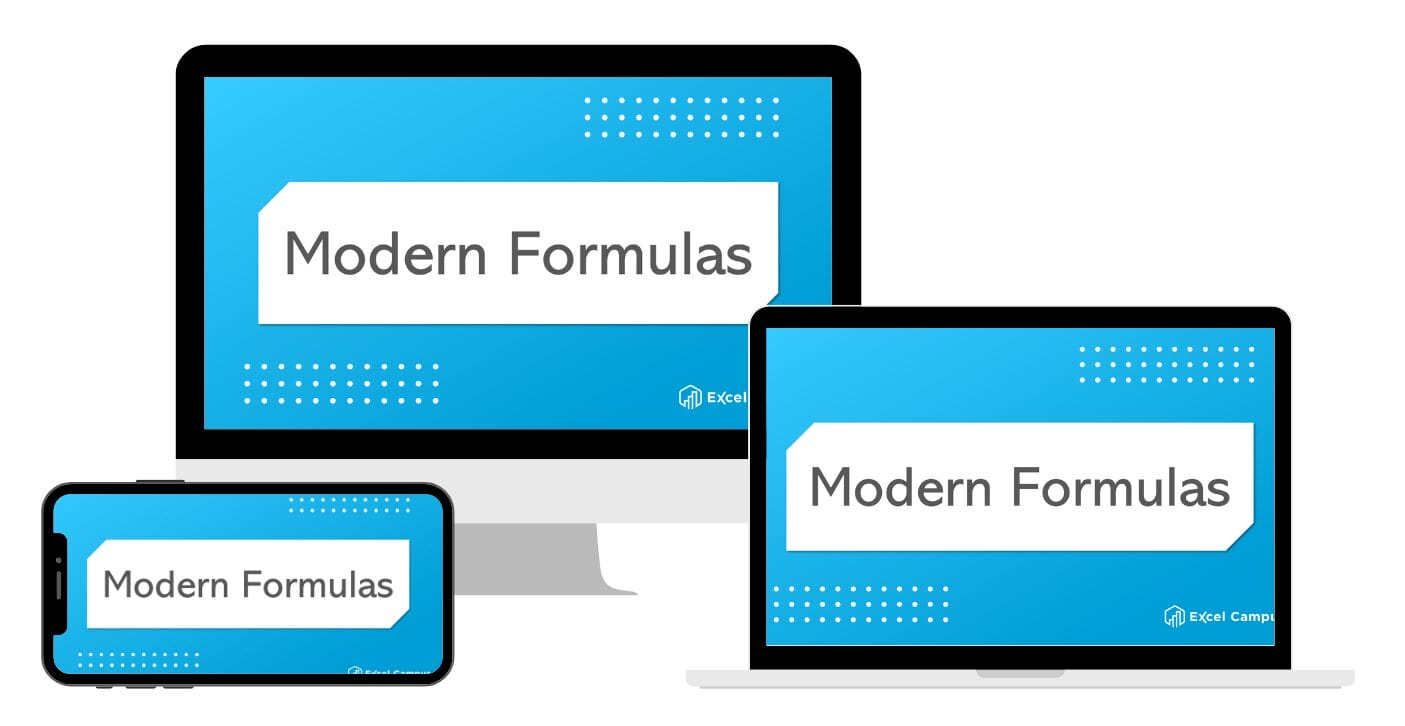 The Modern Excel Formulas Course by Excel Campus