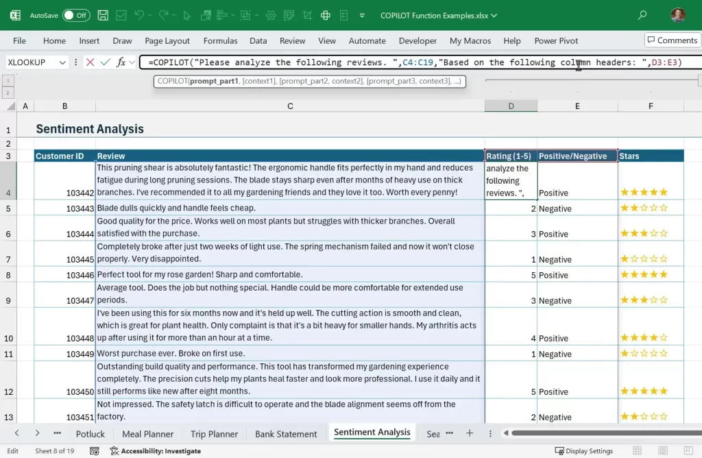 COPILOT Function in Excel: 17 Practical Ways to Save Time and Clean ...
