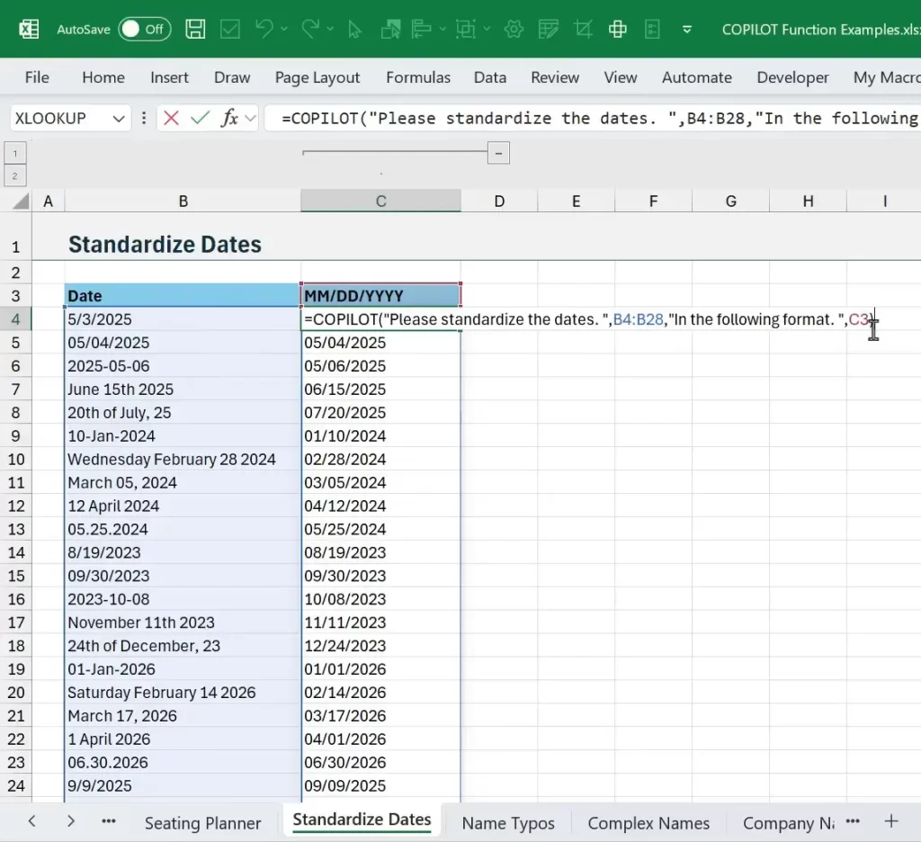 COPILOT Function in Excel: 17 Practical Ways to Save Time and Clean ...