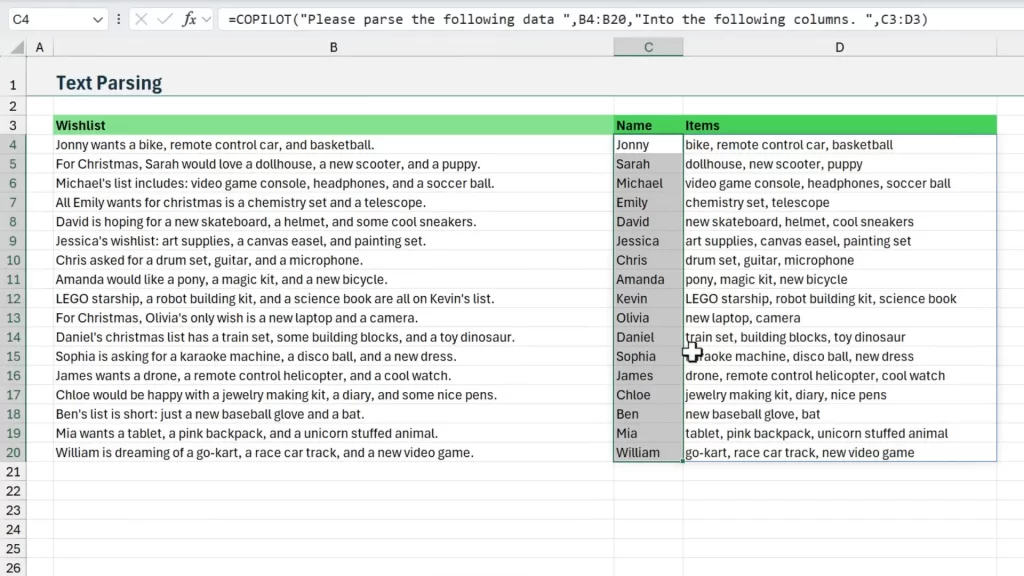 COPILOT Function in Excel: 17 Practical Ways to Save Time and Clean ...