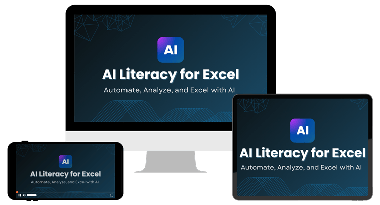 AI Literacy for Excel Course Logo on Devices 750 AI Literacy for Excel Course - Excel Campus