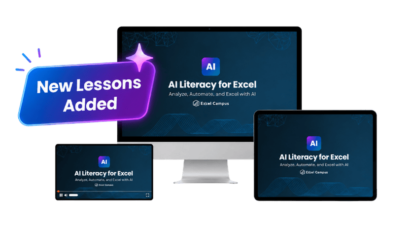 AI Literacy for Excel - New Lessons Added